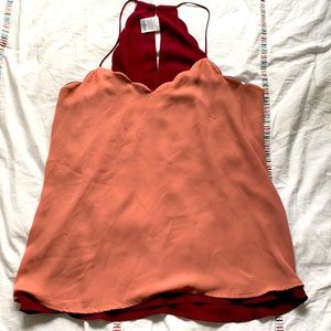 Blush tank top